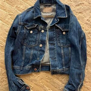 Everlane cropped denim jacket